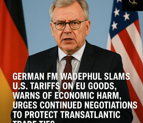 German Foreign Minister Criticizes U.S. Tariffs