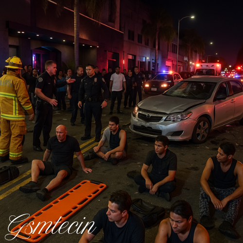Man charged after car ploughs into LA nightclub crowd, 30 hurt