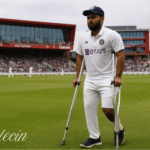 Pant on crutches at Old Trafford; 4th Test return uncertain