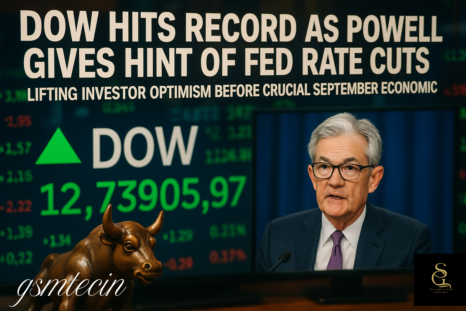 Powell Hints at Fed Rate Cuts as Dow Hits Record High